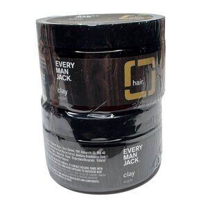 Every Man Jack Hair Clay, Matte Finish Strong Hold, 3.4 oz Each (6.8 Oz Total)